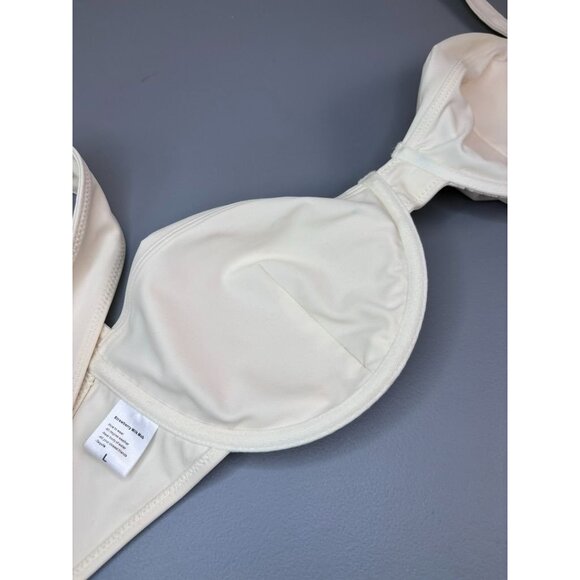 Strawberry Milk Mob women's large ivory white underwire bikini swim top - Picture 5 of 6